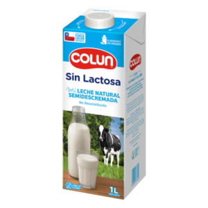 Leche Sin Lactosa Semidescremada Colun 1 Litro