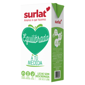 Leche Semidescremada 1 Litro Surlat