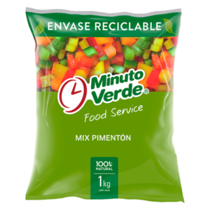 Mix Pimentones en Cubos 1Kg Minuto Verde