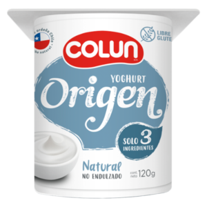 Yoghurt Origen Natural Colun 120 Gramos