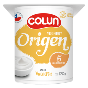 Yoghurt Origen Vainilla Colun 120 Gramos