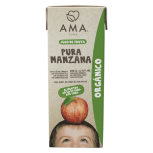 Jugo Orgánico Manzana AMA Time 200 Mililitros